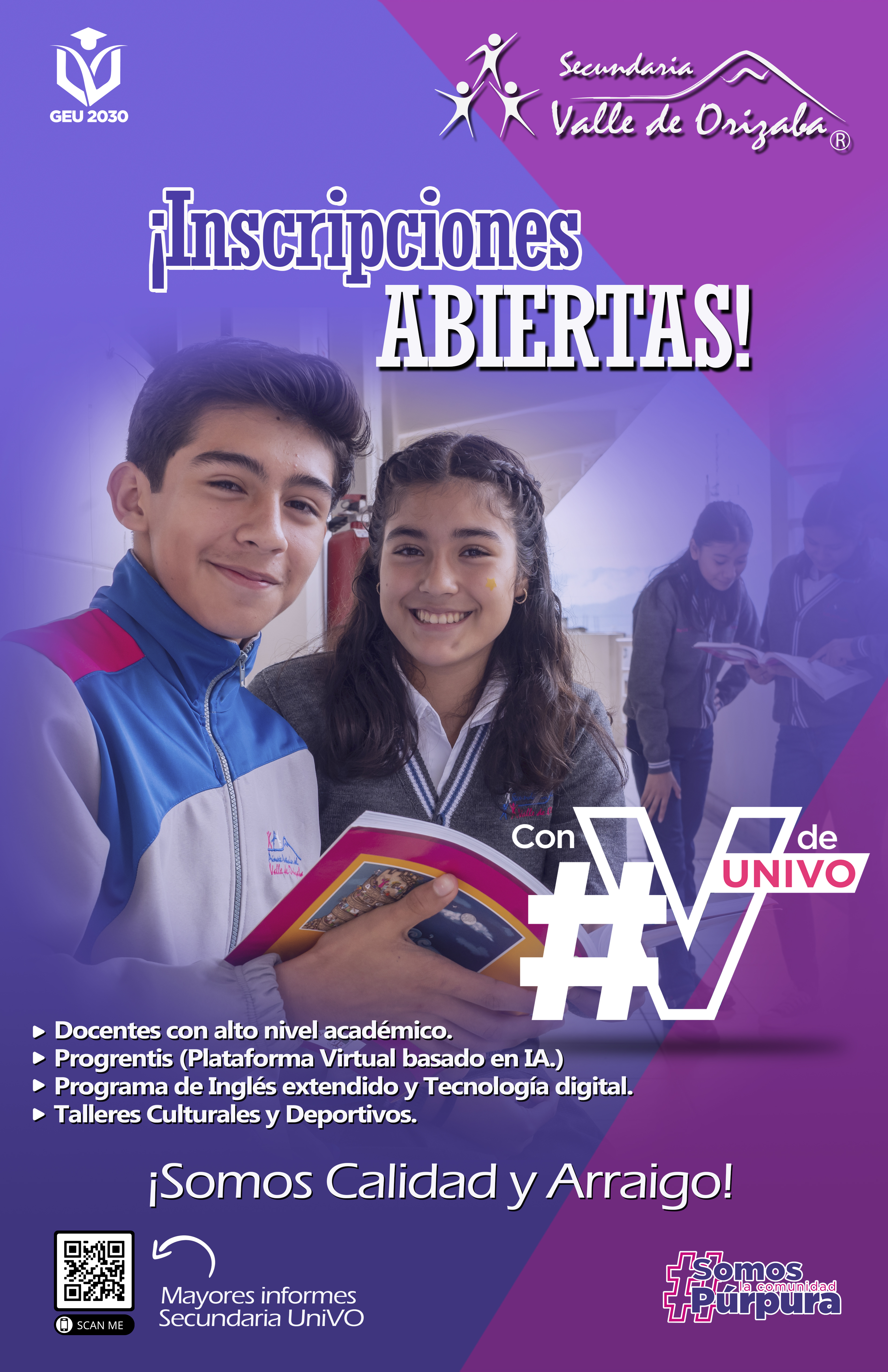 Estudiantes de Secundaria UNIVO